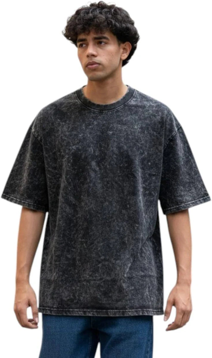 Ram Naam Hanuman Graphic Oversized T-Shirt – Vintage Black