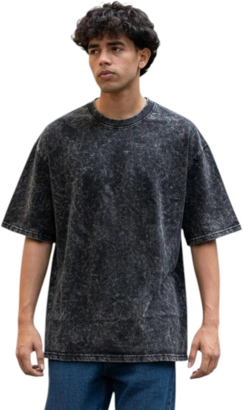 Ram Naam Hanuman Graphic Oversized T-Shirt – Vintage Black